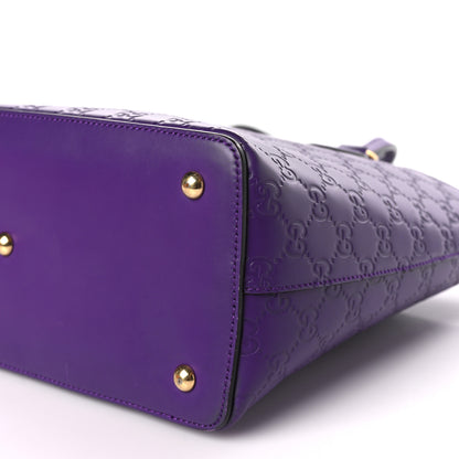 Gucci Guccissima Linea A Foldover Tote Purple 9 of 9