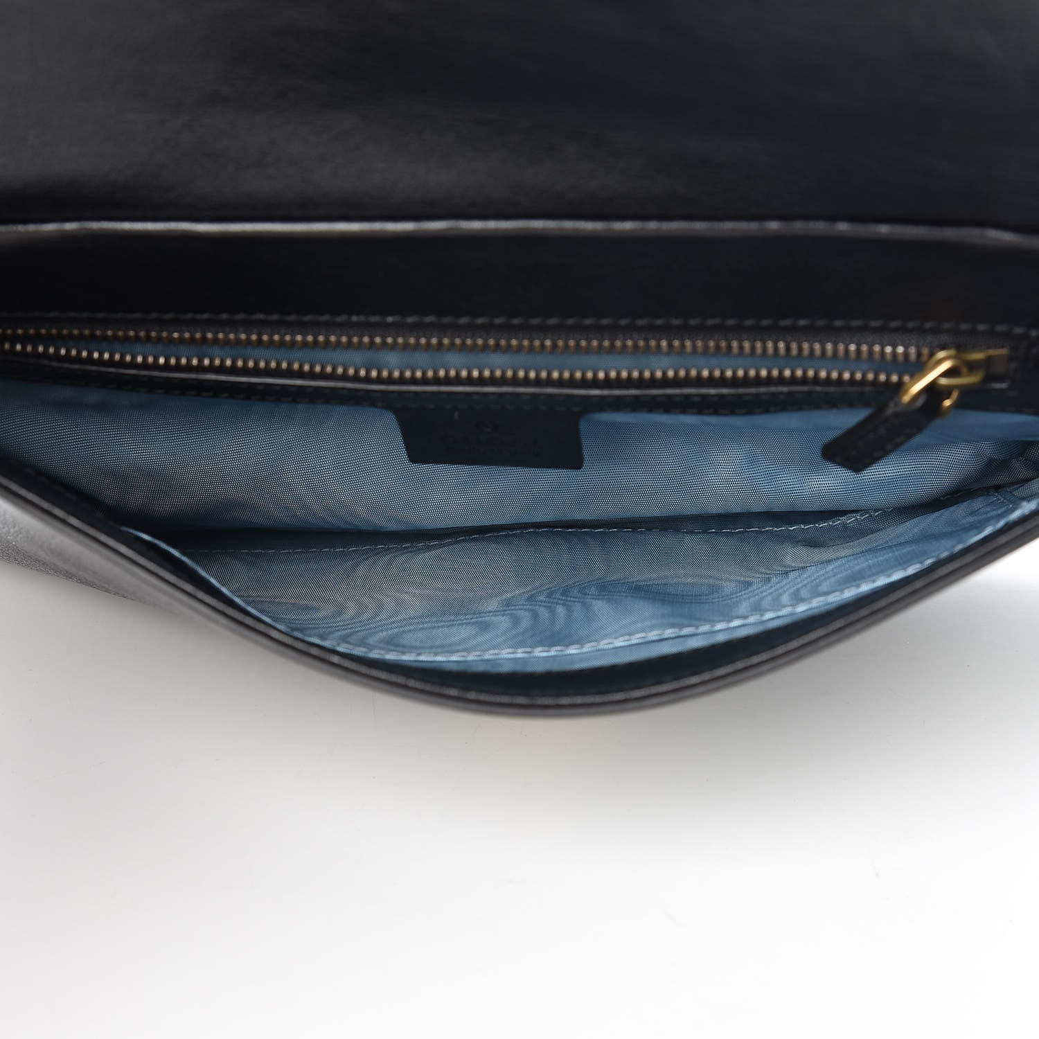 Gucci Calfskin Diagonal GG Medium Thiara Double Envelope Shoulder Bag Emerald Green Black 6 of 11