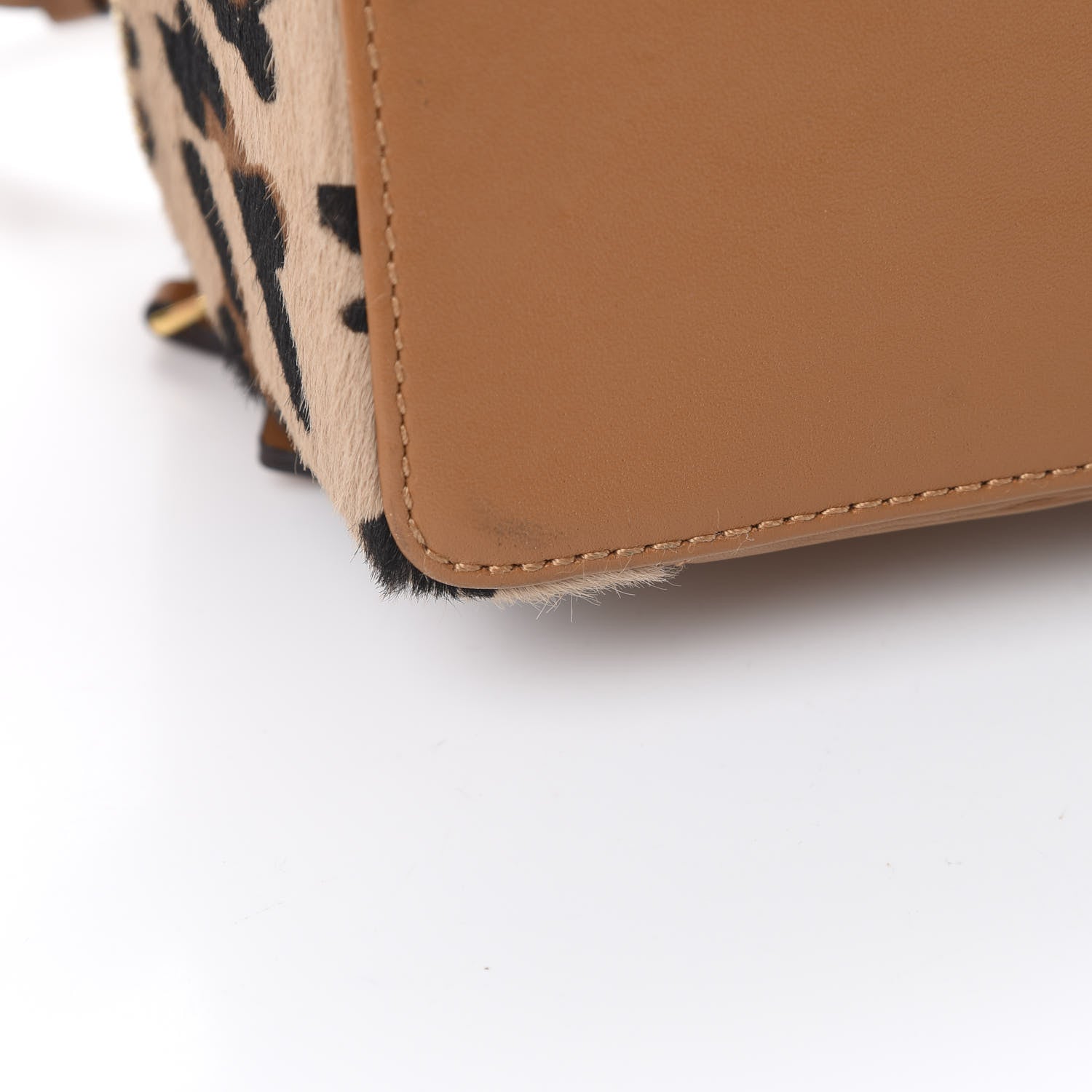 MCM Calf Hair Calfskin Vanity Case Leopard 11 of 11