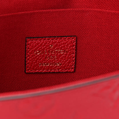 Louis Vuitton Empreinte Pochette Felicie Chain Wallet Scarlet 7 of 10