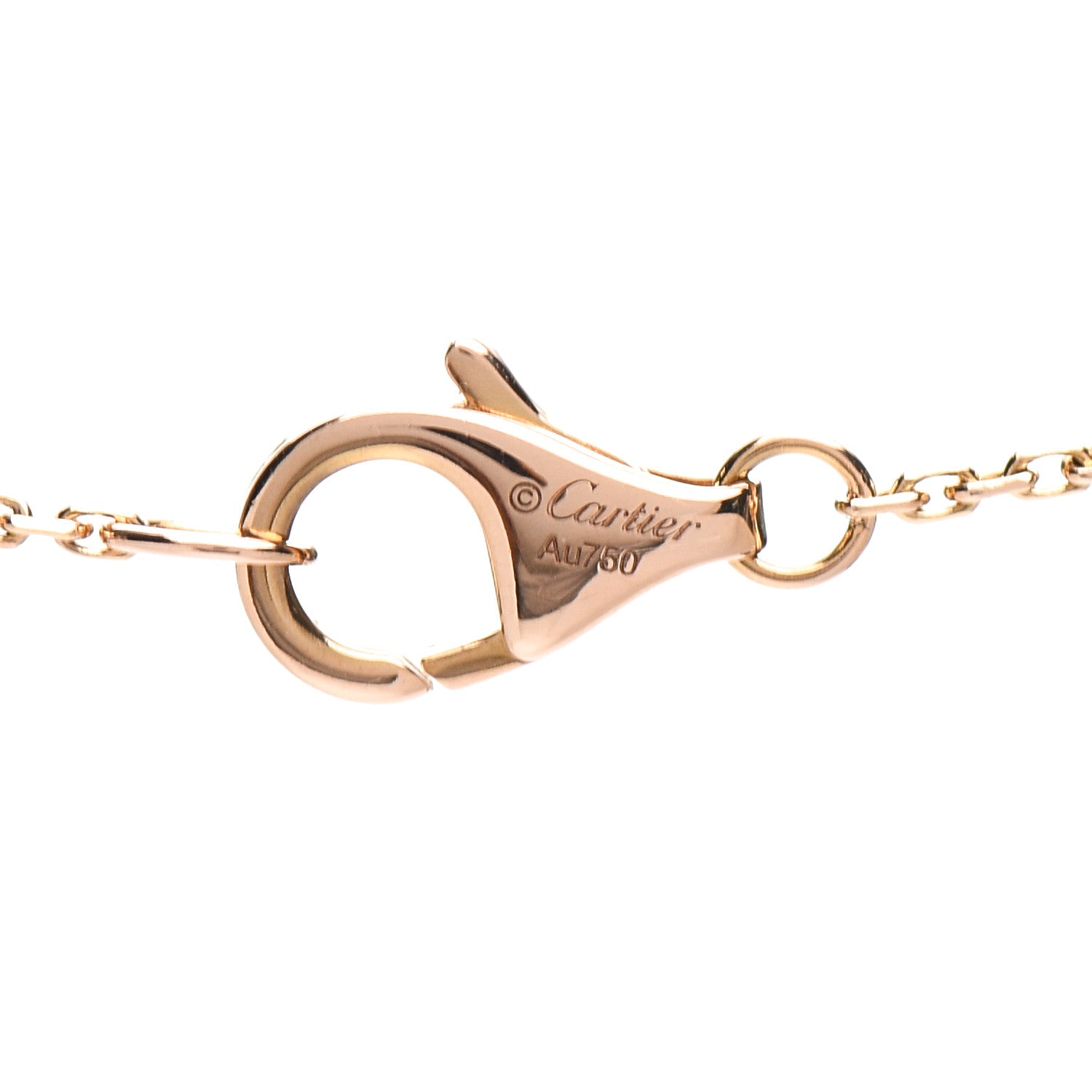 Cartier 18K Pink Gold Diamond Black Onyx XS Amulette de Cartier Pendant Necklace 4 of 5