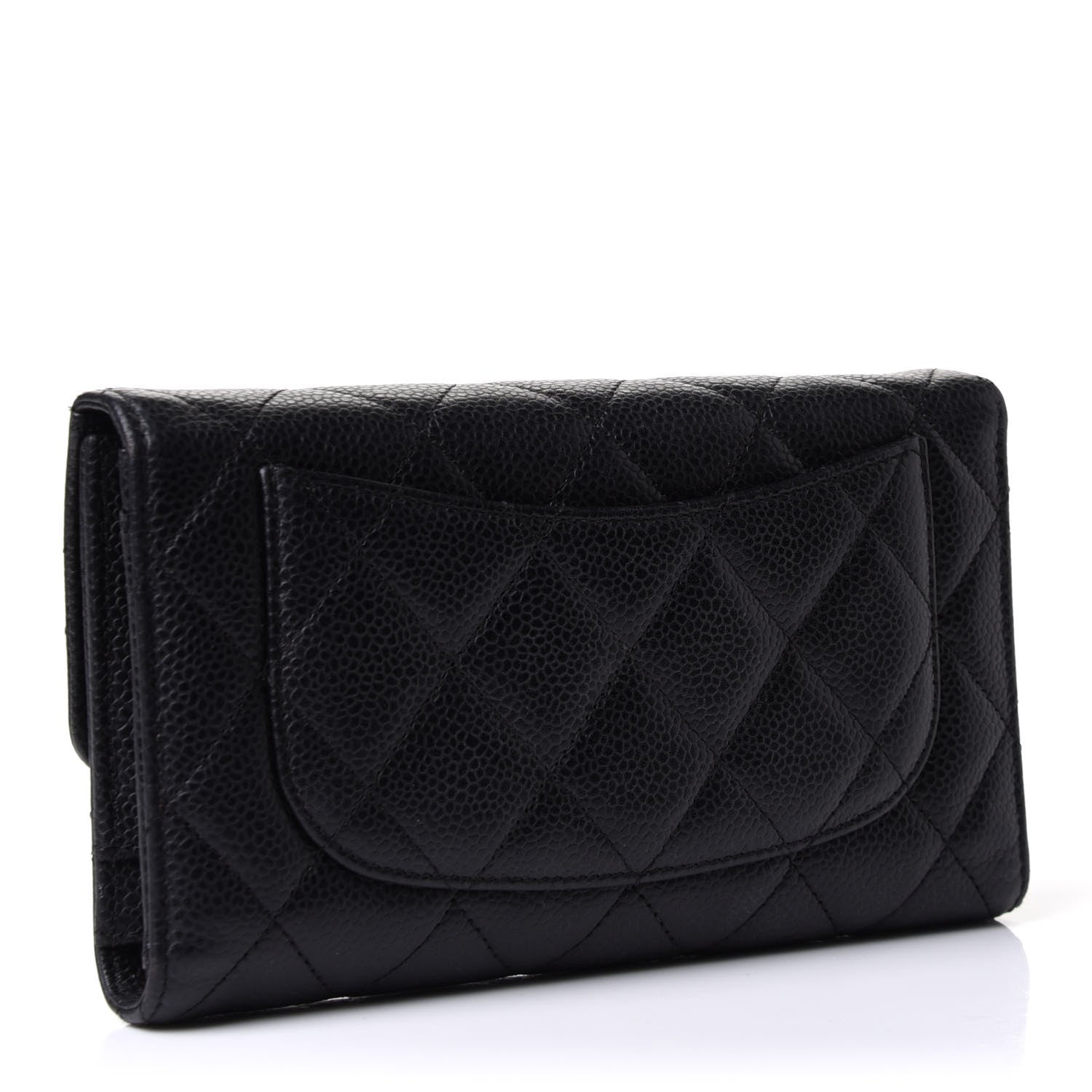 Chanel Caviar Quilted Large Flap Wallet Black 3 of 11