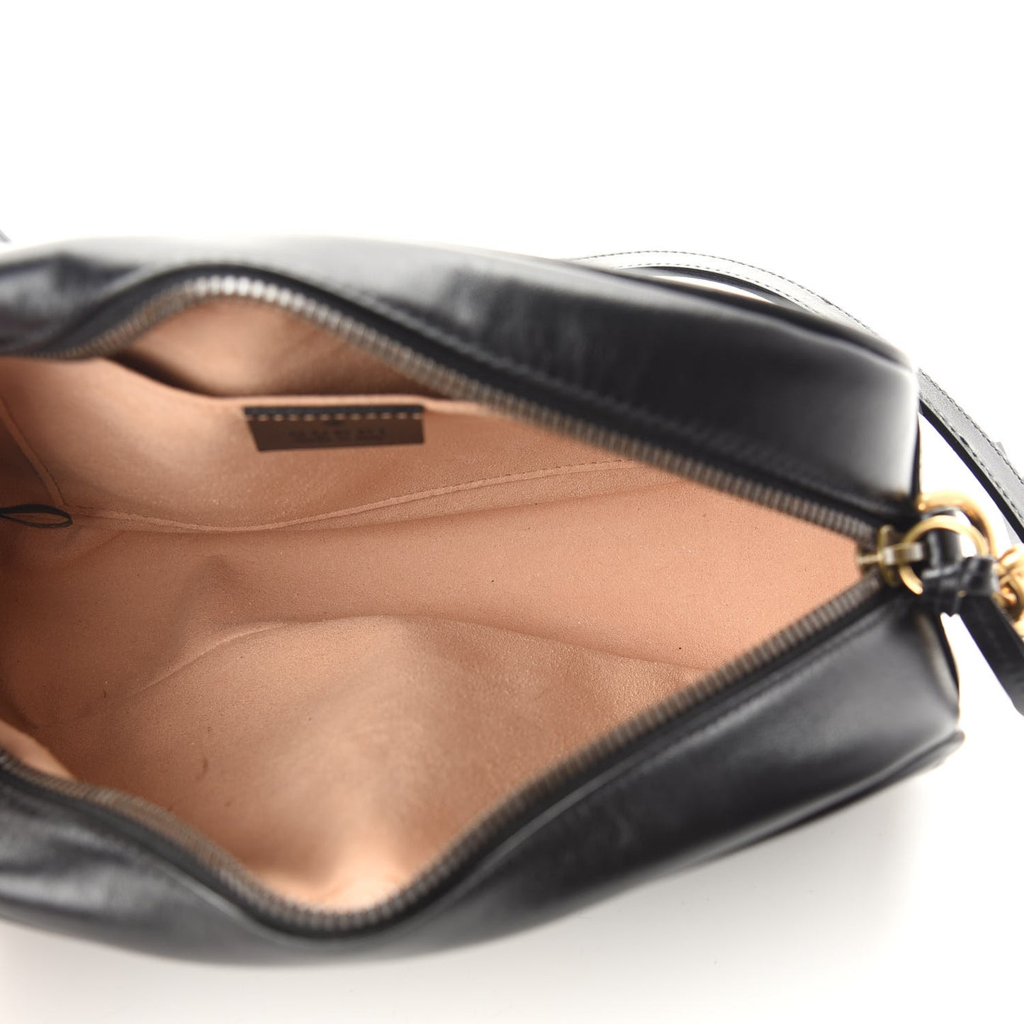 Calfskin Matelasse Small GG Marmont Chain Shoulder Bag Black