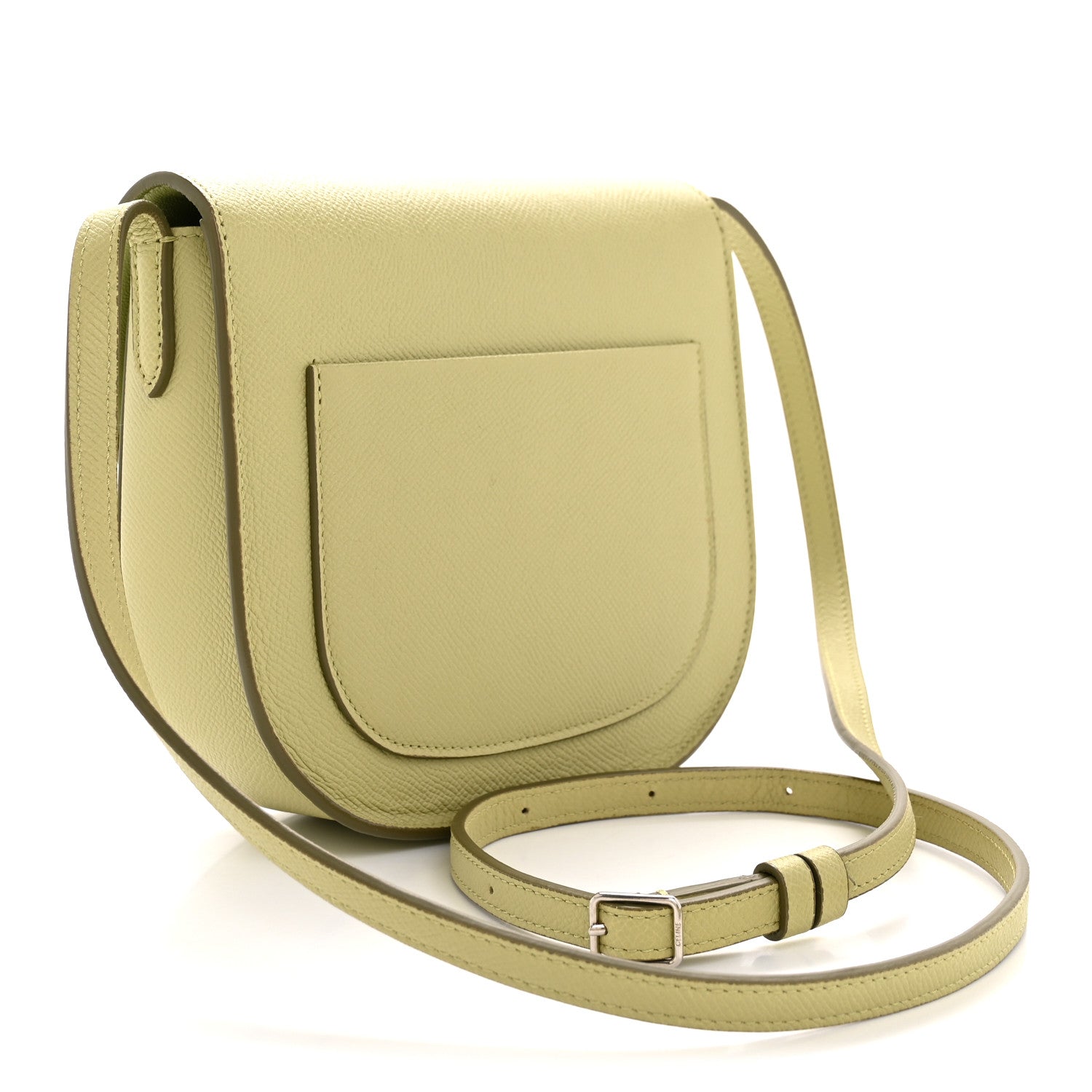 Celine Baby Grained Calfskin Small Trotteur  Jade 3 of 14
