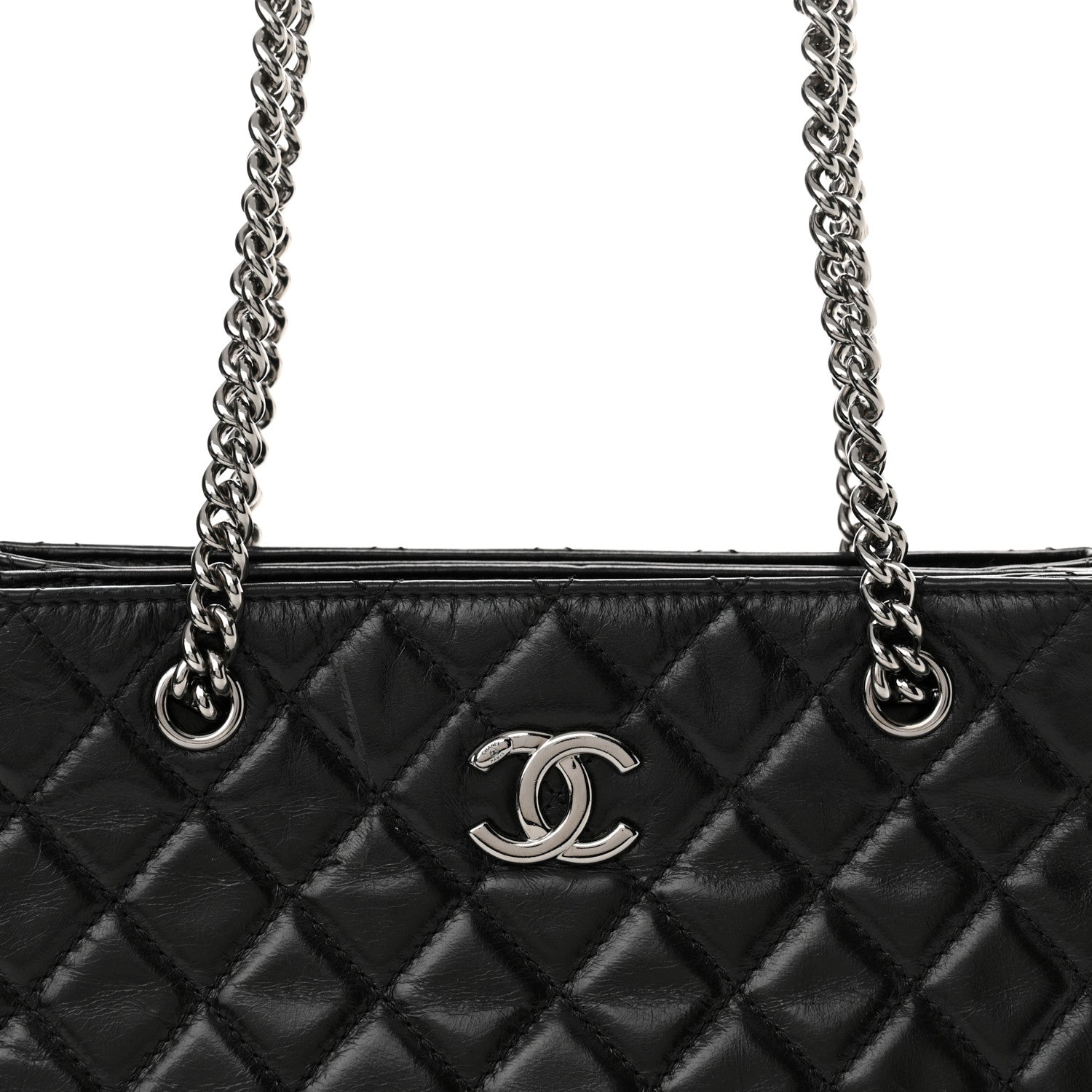 Chanel Calfskin Quilted Medium Coco Soft Tote Black 8 of 17