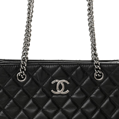 Chanel Calfskin Quilted Medium Coco Soft Tote Black 8 of 17