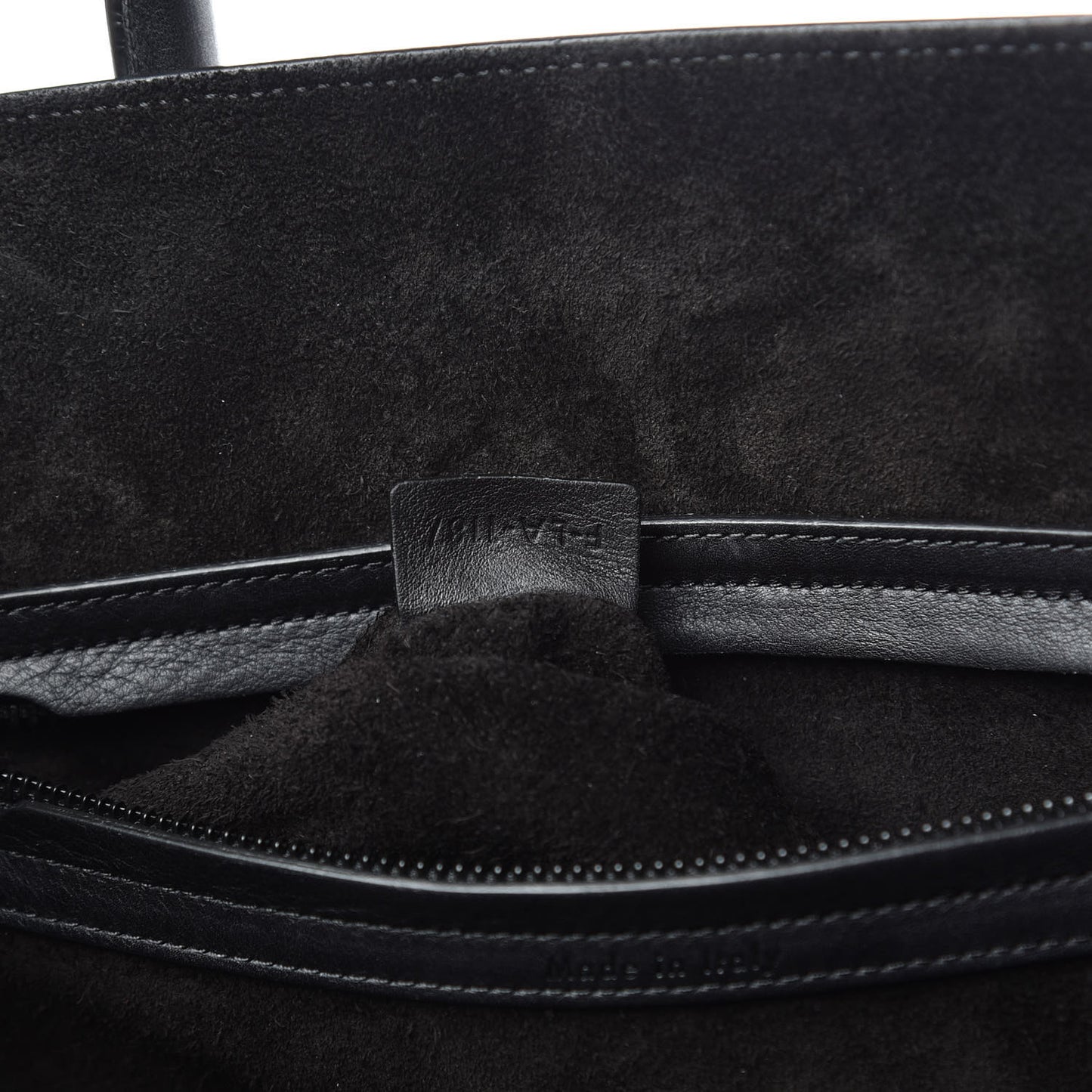 Supple Calfskin Medium Phantom Luggage Black