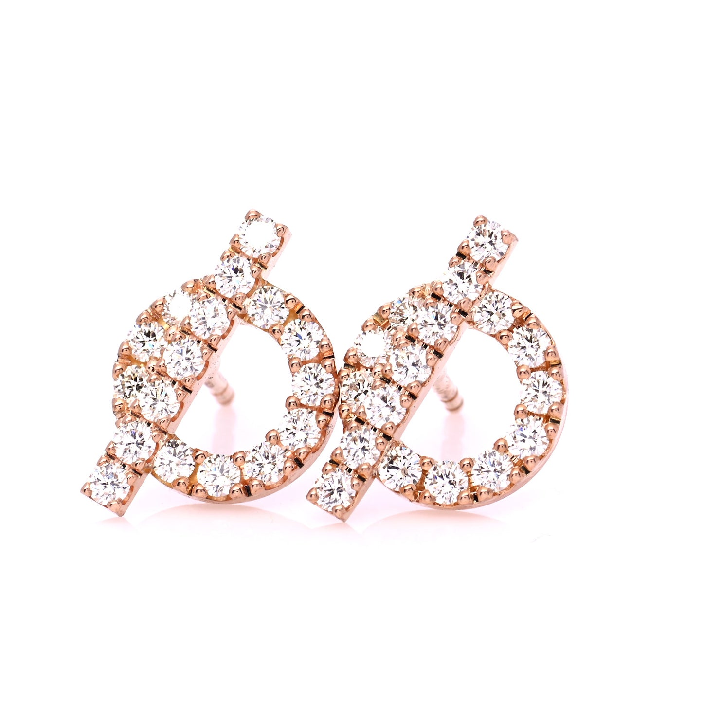 18K Rose Gold Diamond Finesse Earrings