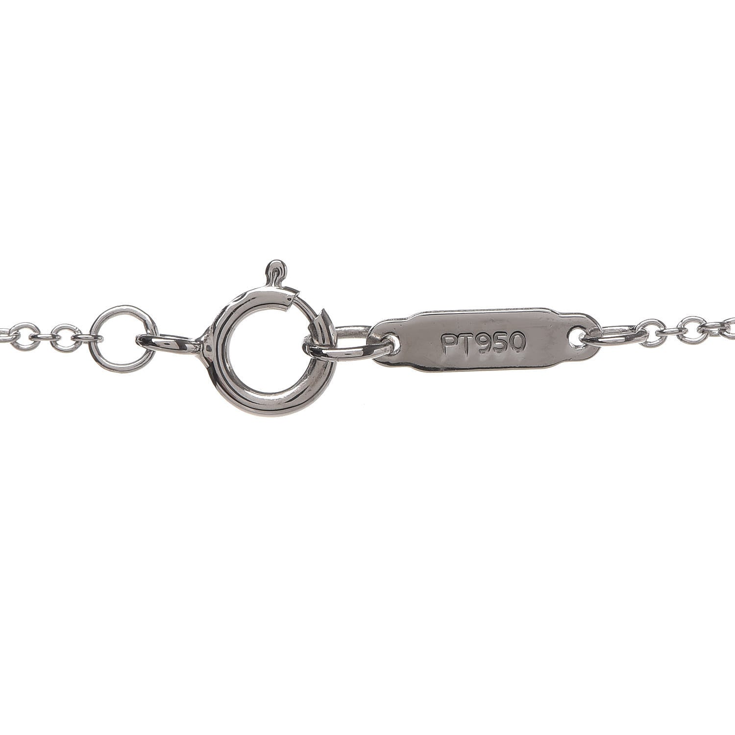 Tiffany Platinum Diamond Jazz Buckle Pendant Necklace 6 of 8
