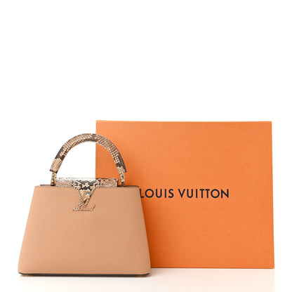 Louis Vuitton Taurillon Snakeskin Capucines BB Arizona Brown 9 of 9