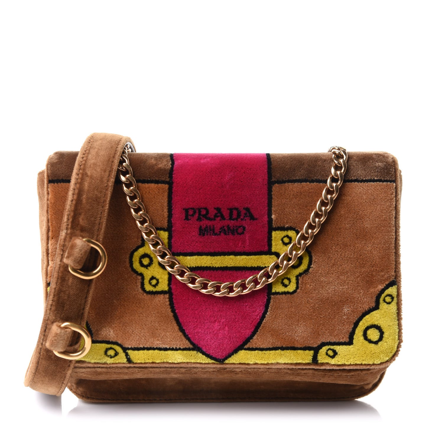 Velvet Cahier Belt Bag Cammello