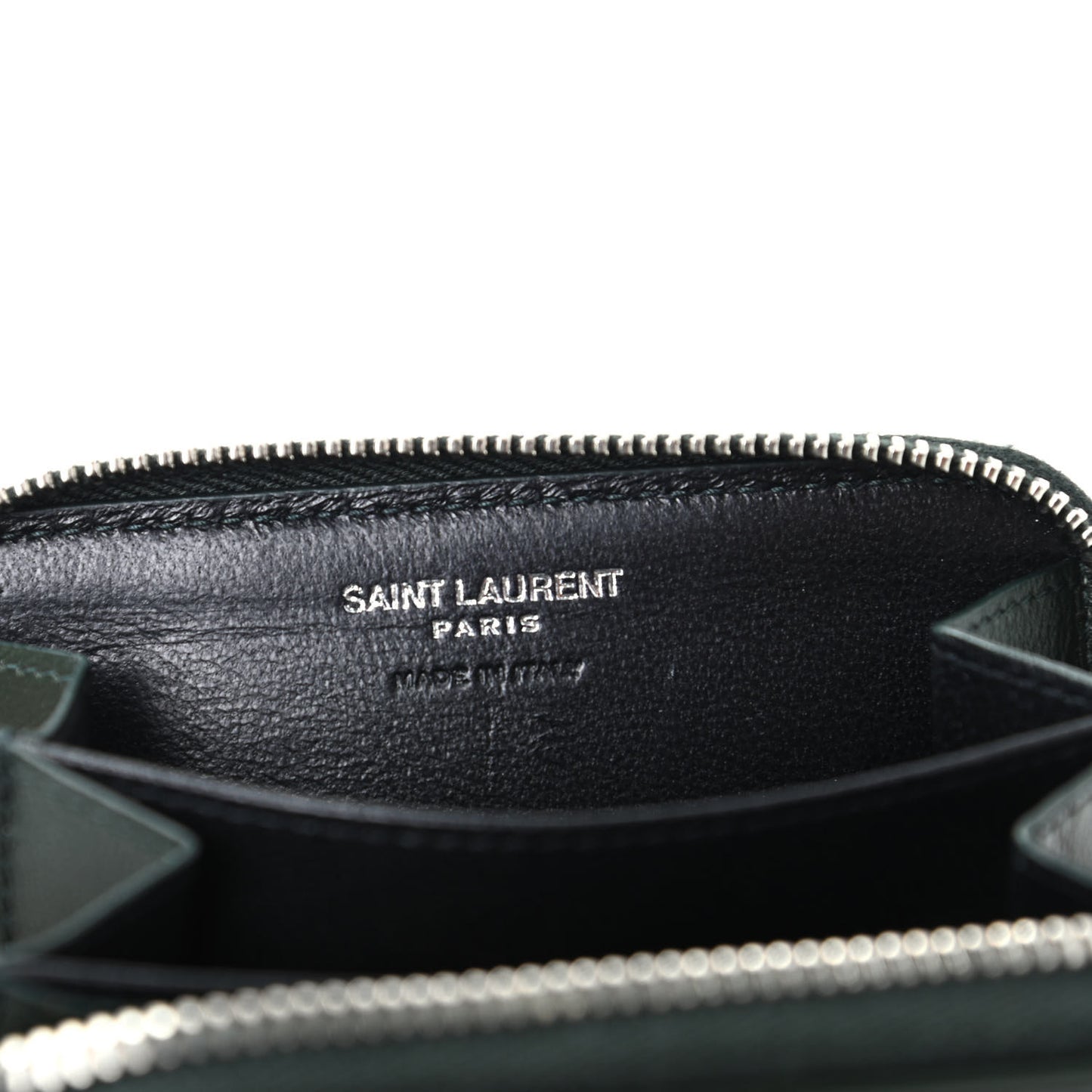 Lambskin Y Quilted Monogram LouLou Zip Coin Purse New Vert Fonce