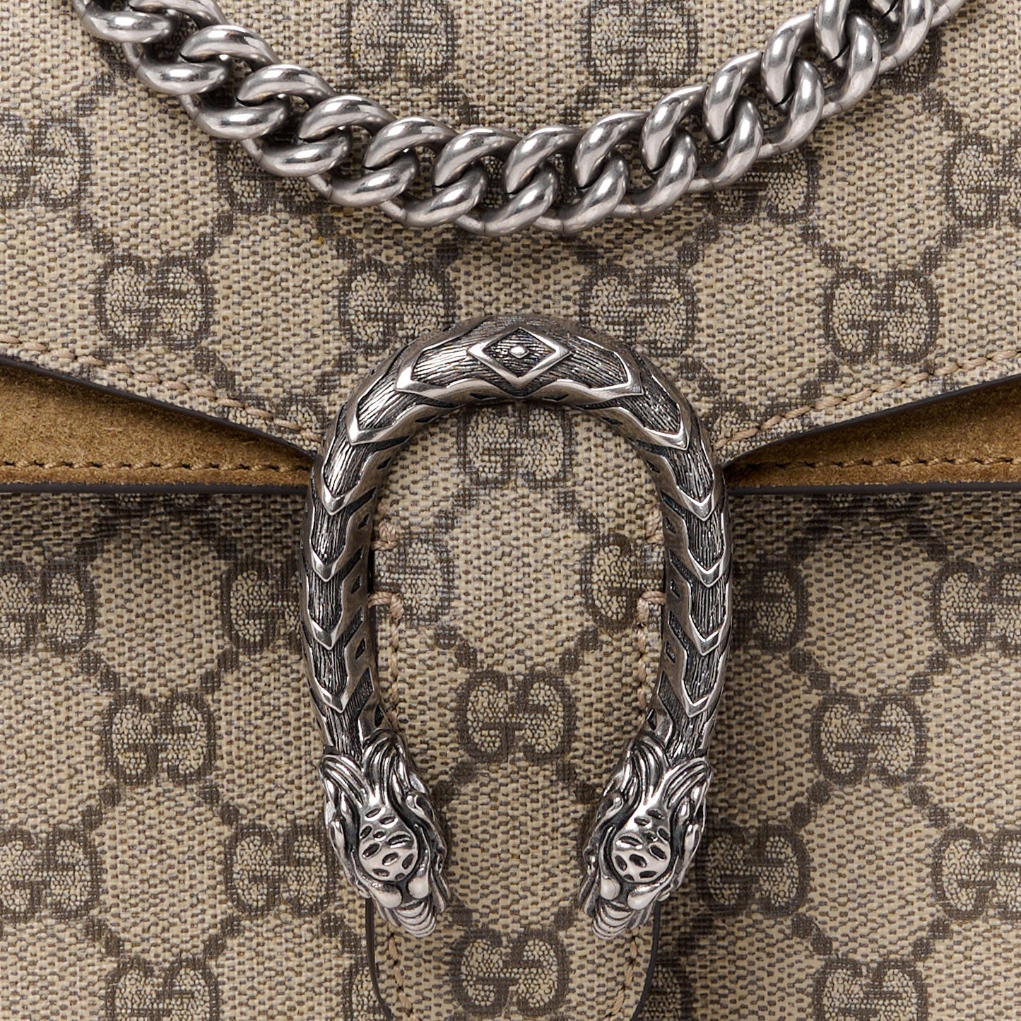 GG Supreme Monogram Mini Dionysus Shoulder Bag Taupe