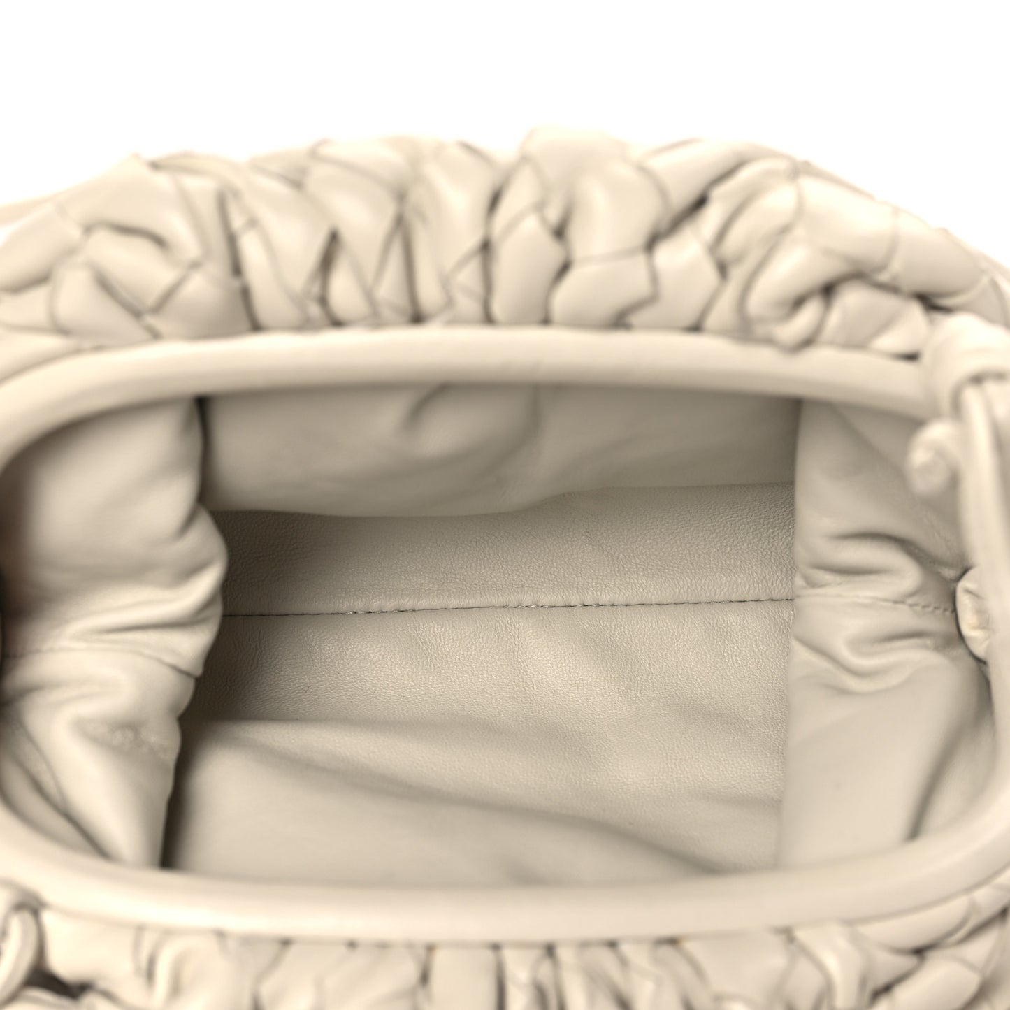 Nappa Intrecciato The Mini Pouch Chalk