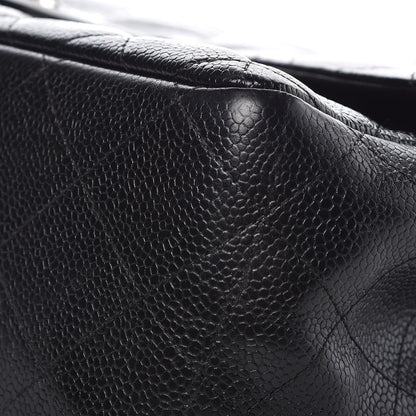Chanel Caviar Quilted Jumbo Double Flap Black 13 of 13