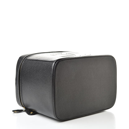 Chanel Caviar CC Vanity Train Case Black 4 of 10