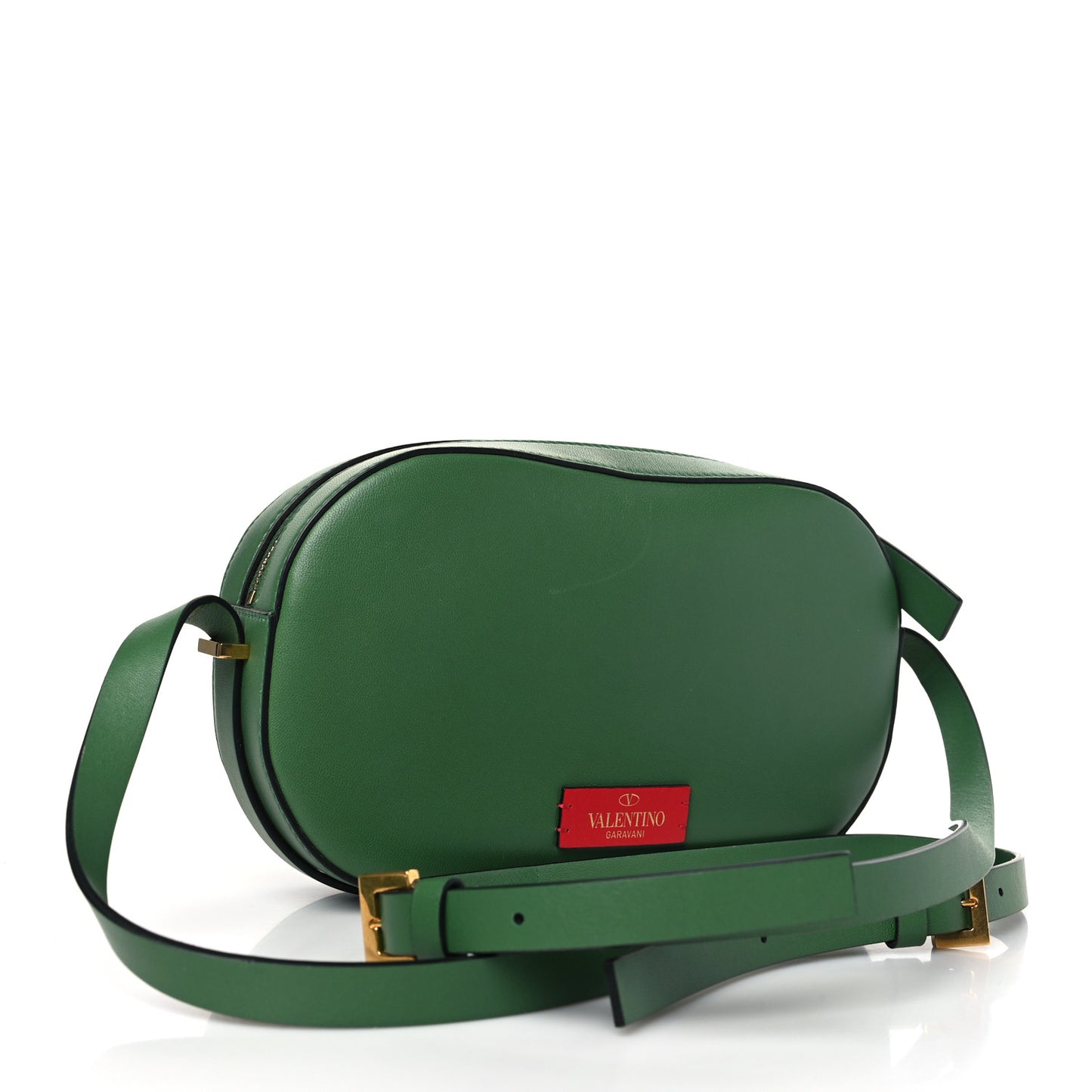 Calfskin VLogo Walk Crossbody Green