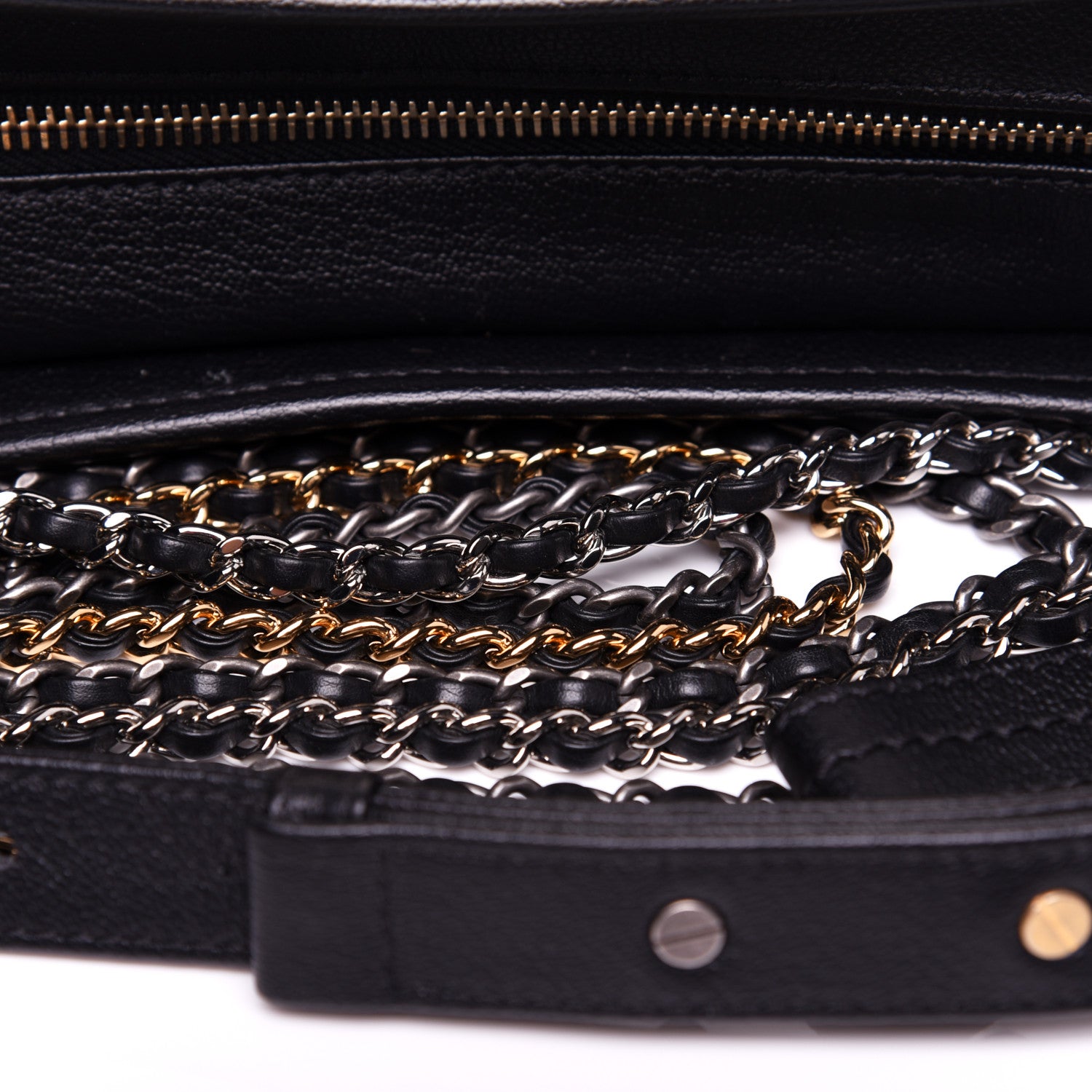 Chanel Patent Goatskin Quilted Medium Gabrielle Hobo Black 12 of 14