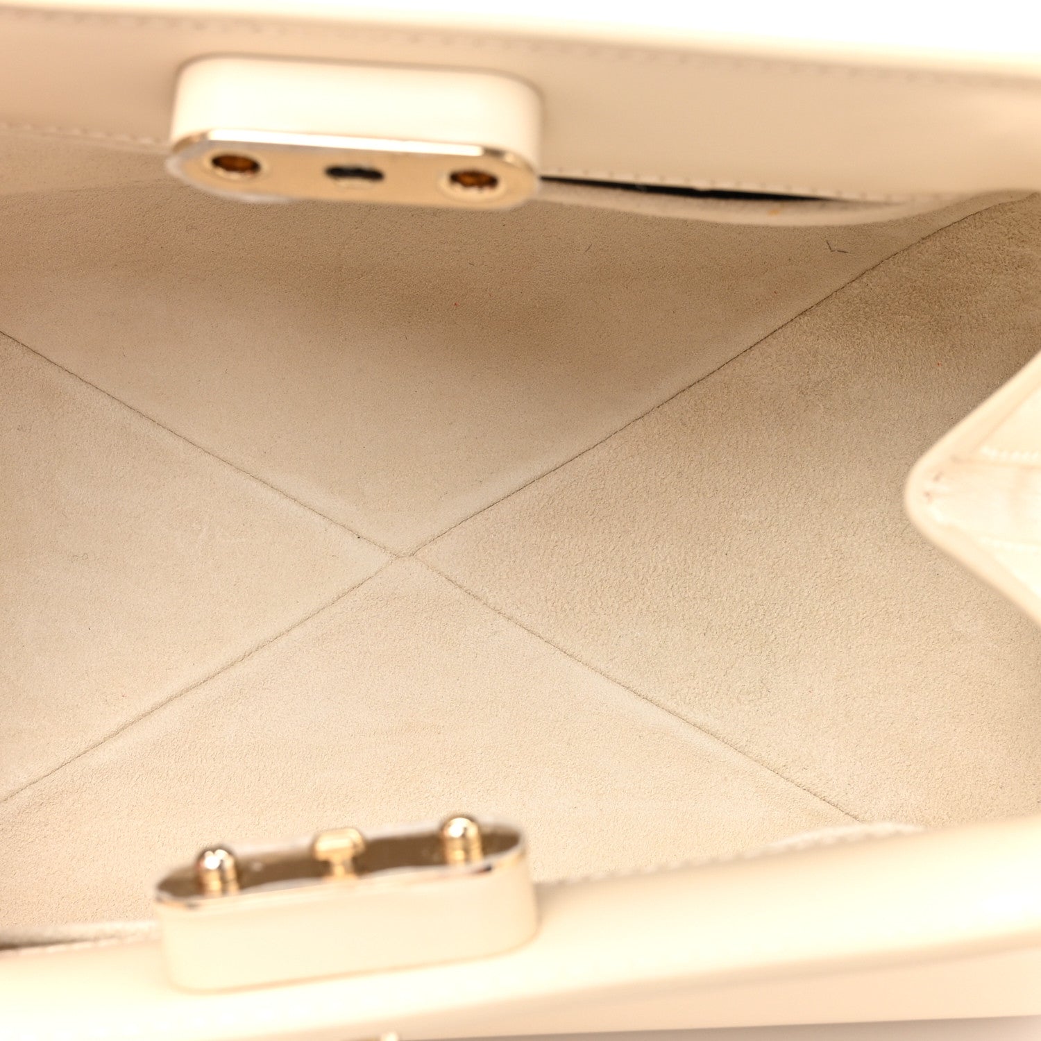 Christian Dior Calfskin Small Key Shoulder Bag Dusty Ivory 5 of 10