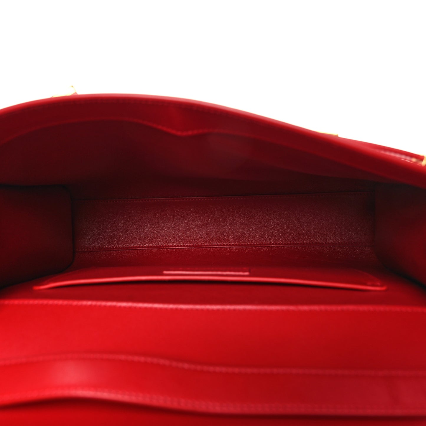 Smooth Calfskin Manhattan Shoulder Bag Rouge Eros