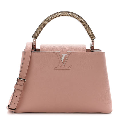 Louis Vuitton Taurillon Snakeskin Capucines PM Magnolia 1 of 9