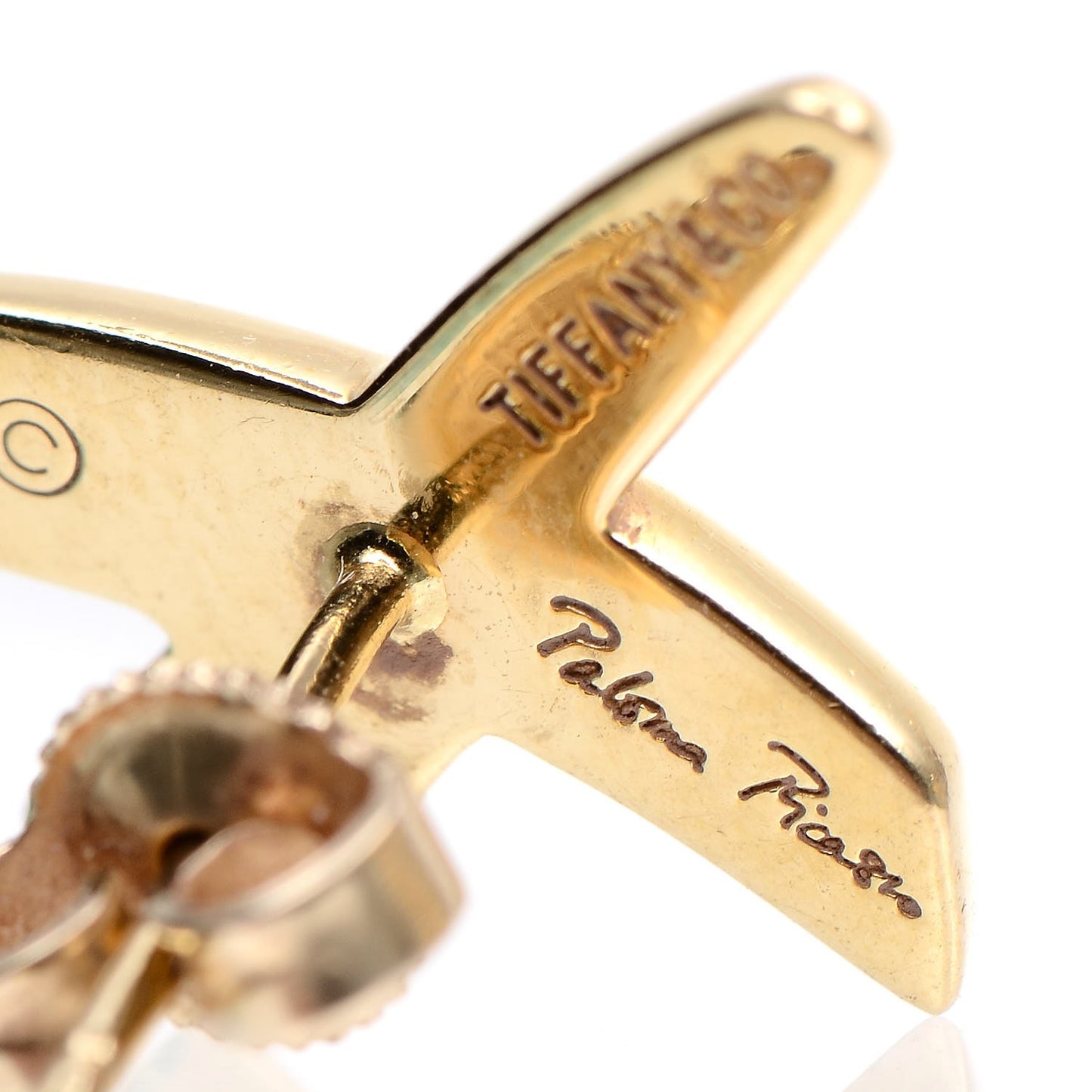 18K Yellow Gold Paloma's Graffiti X Earrings