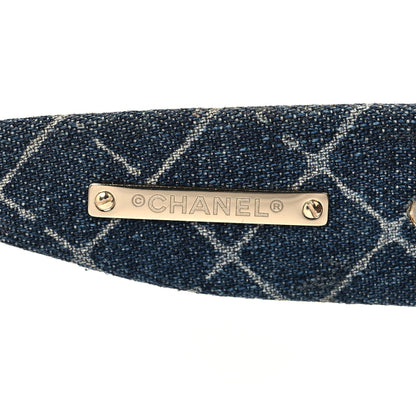 Chanel Acetate Denim Oval Sunglasses 5405 Tortoise Dark Blue 5 of 7