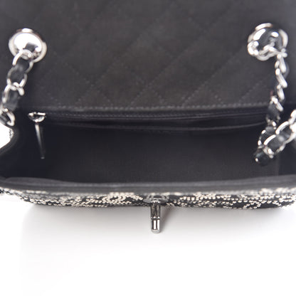Chanel Canvas Studded Mini Rectangular Flap Black 6 of 10