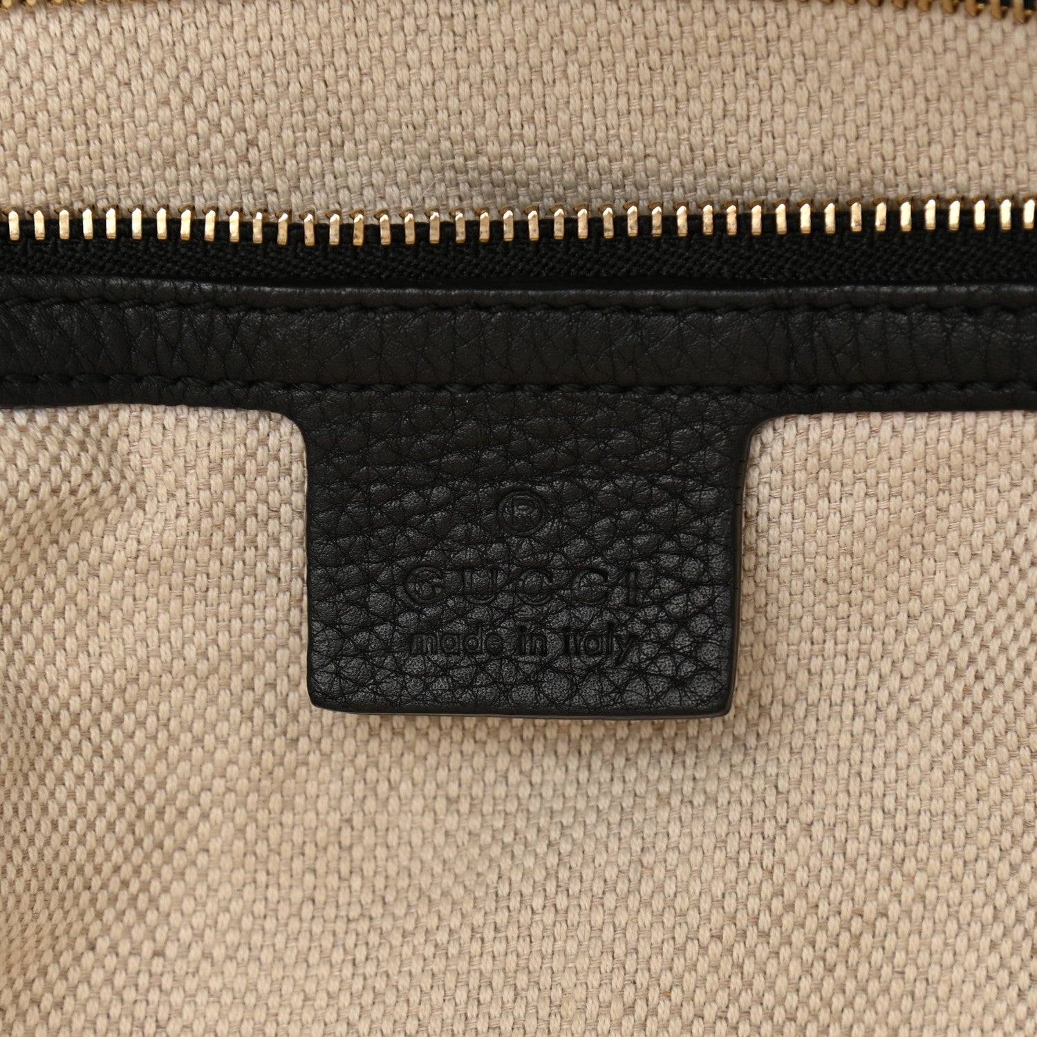 Gucci Pebbled Calfskin Medium Soho Bowler Black 6 of 14