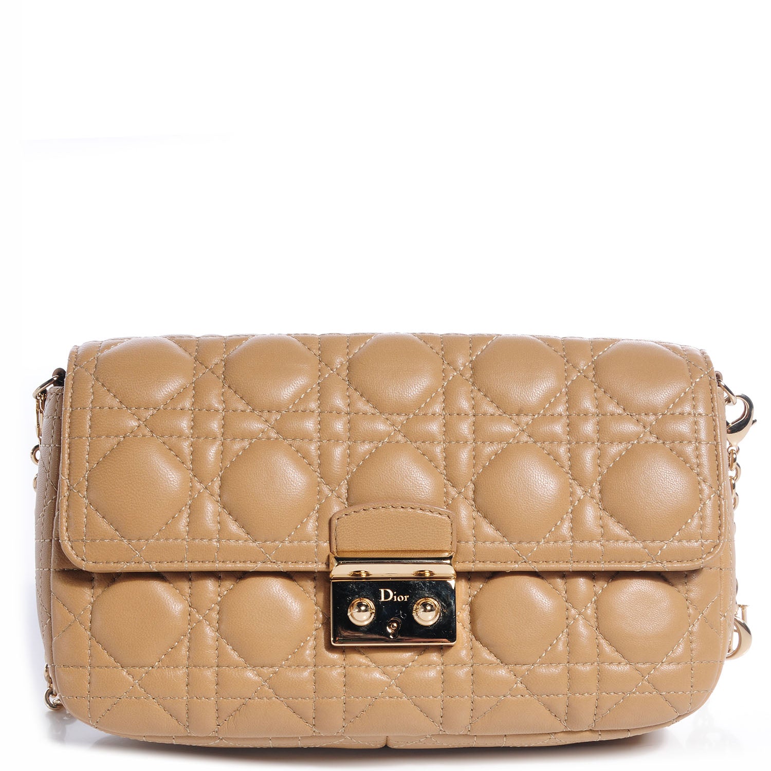 Christian Dior Leather Miss Dior Promenade Clutch Beige 1 of 9
