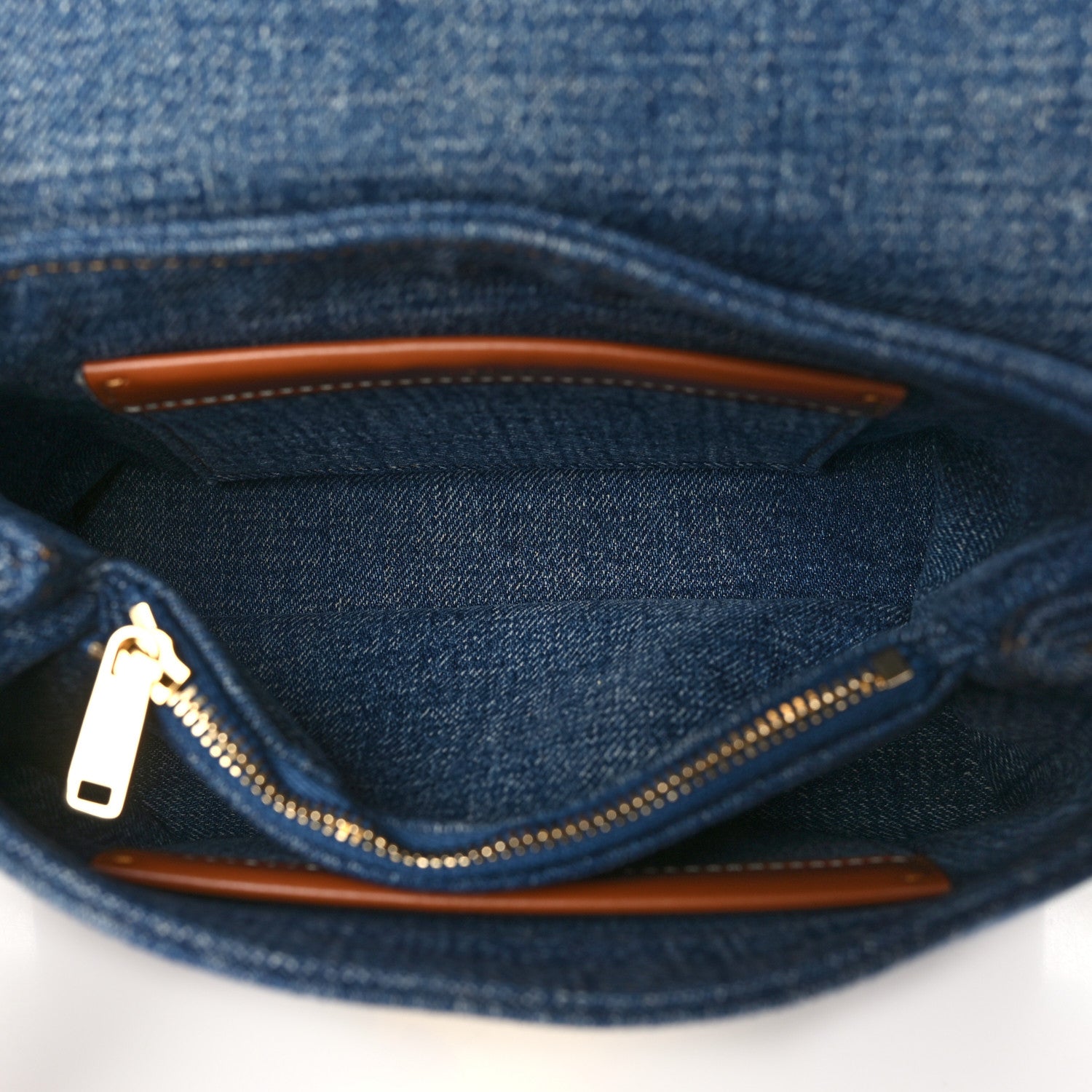 Celine Denim Calfskin Teen Nino Tan 5 of 10
