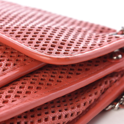 Chanel Perforated Calfskin Small Up In The Air Flap Red 14 of 14
