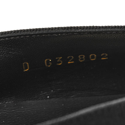 Chanel Kid Suede CC Grosgrain Moccasin Loafers 37.5 Black 6 of 9