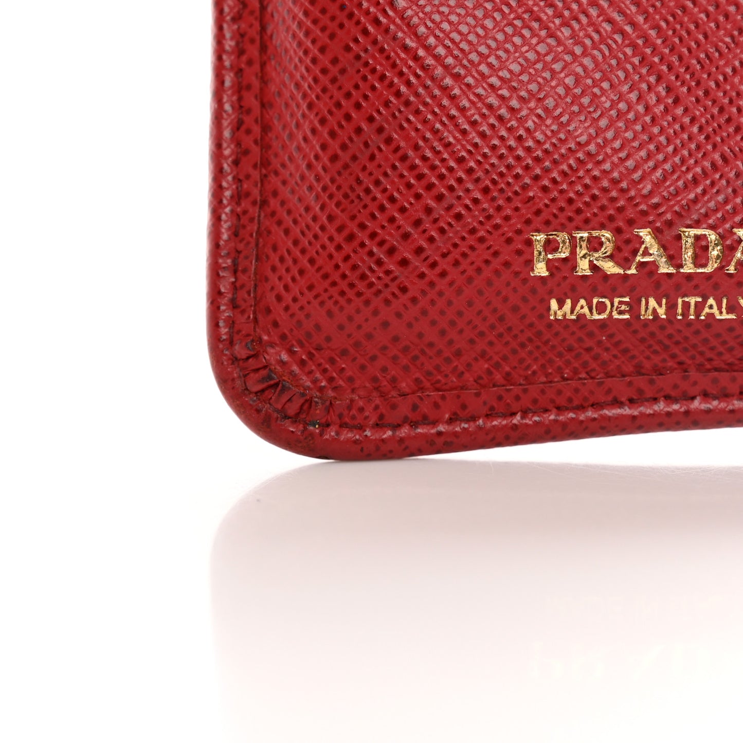 Saffiano Metal Compact Wallet Fuoco