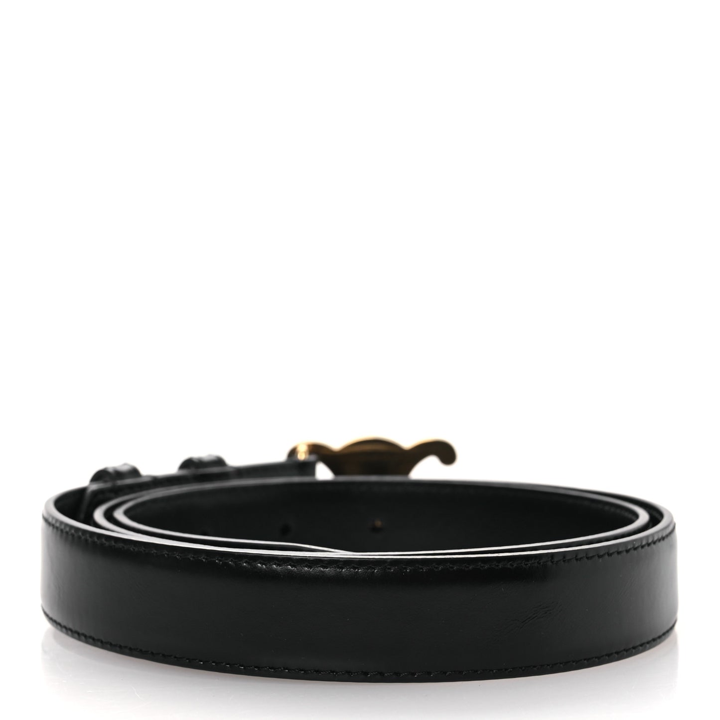 Box Calfskin Medium 25mm Triomphe Belt 90 36 Black