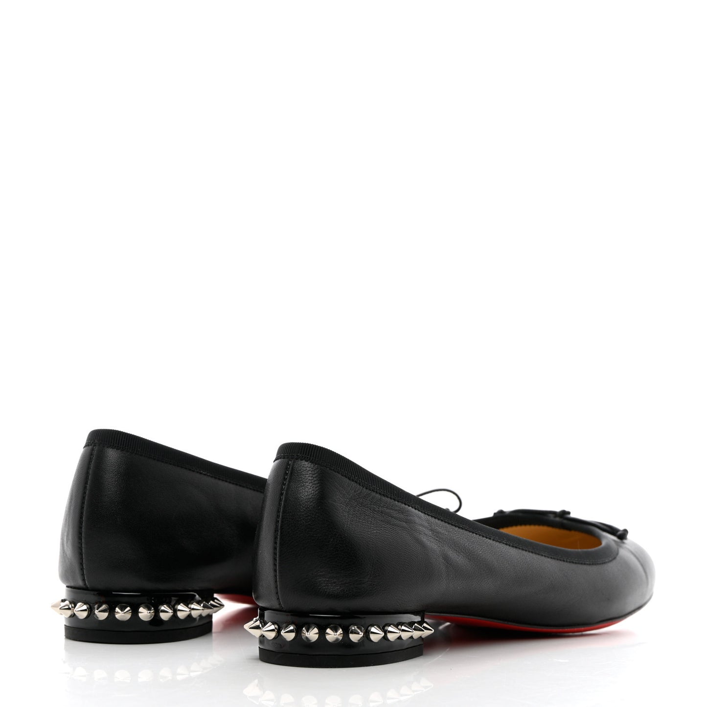 Shiny Nappa La Massine Flats 38 Black
