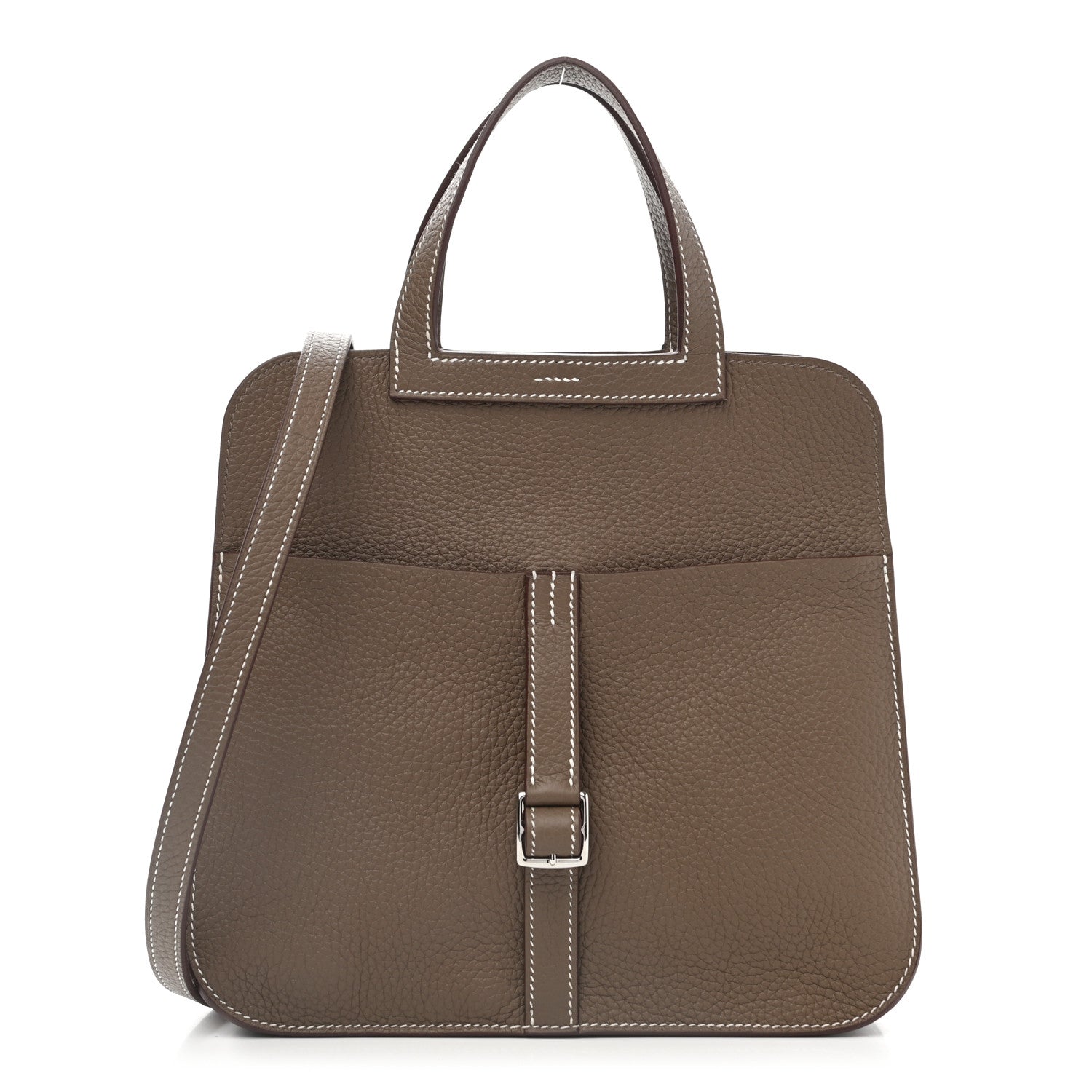 Hermes Taurillon Clemence Halzan 25 Etoupe 3 of 13