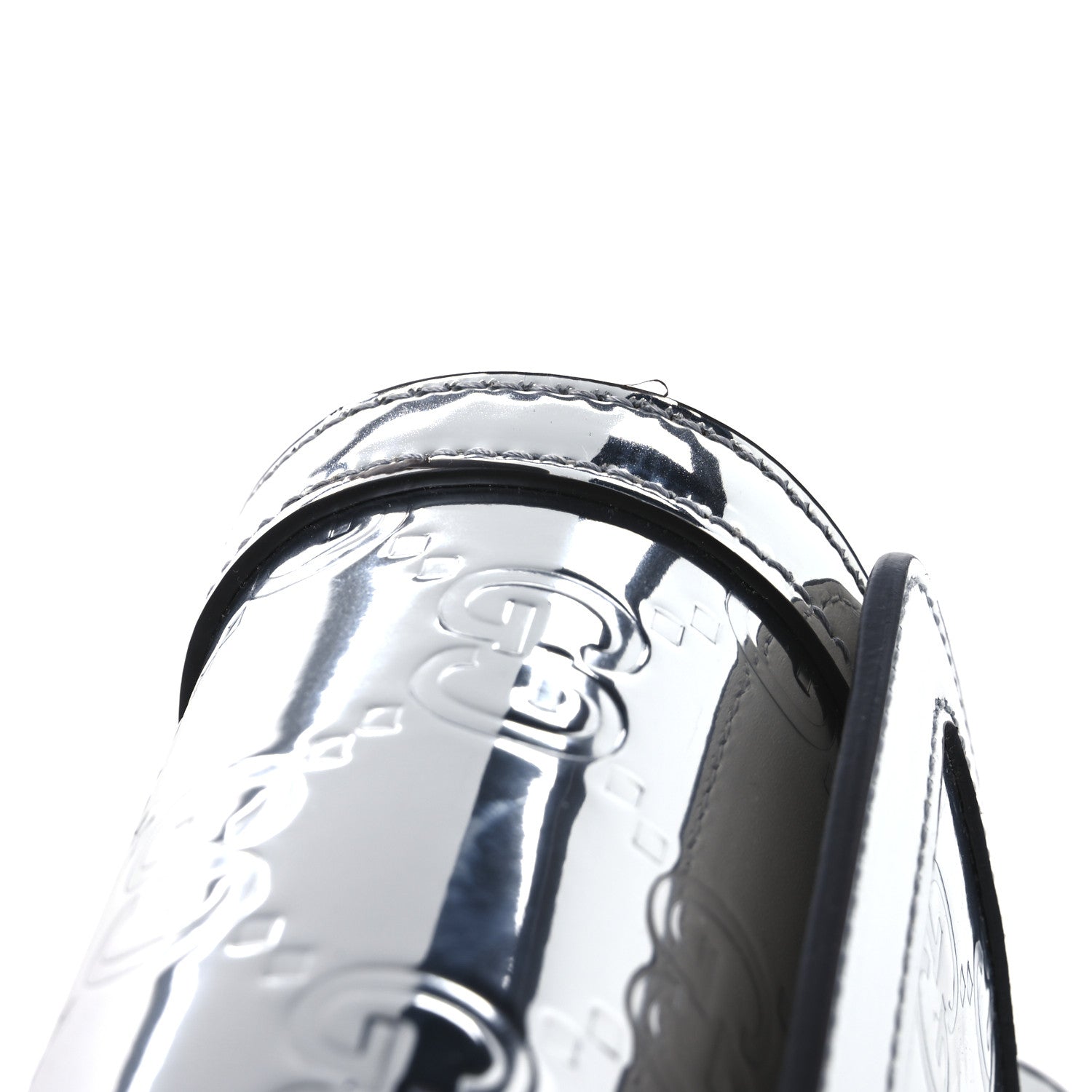 Gucci Guccissima Mirror Effect Mini Crossbody Silver Sphinx 14 of 14