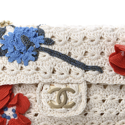 Chanel Crochet Camellia Small Flap Ivory 10 of 10