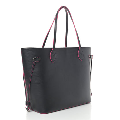 Louis Vuitton Epi Neverfull MM Black Hot Pink 2 of 6