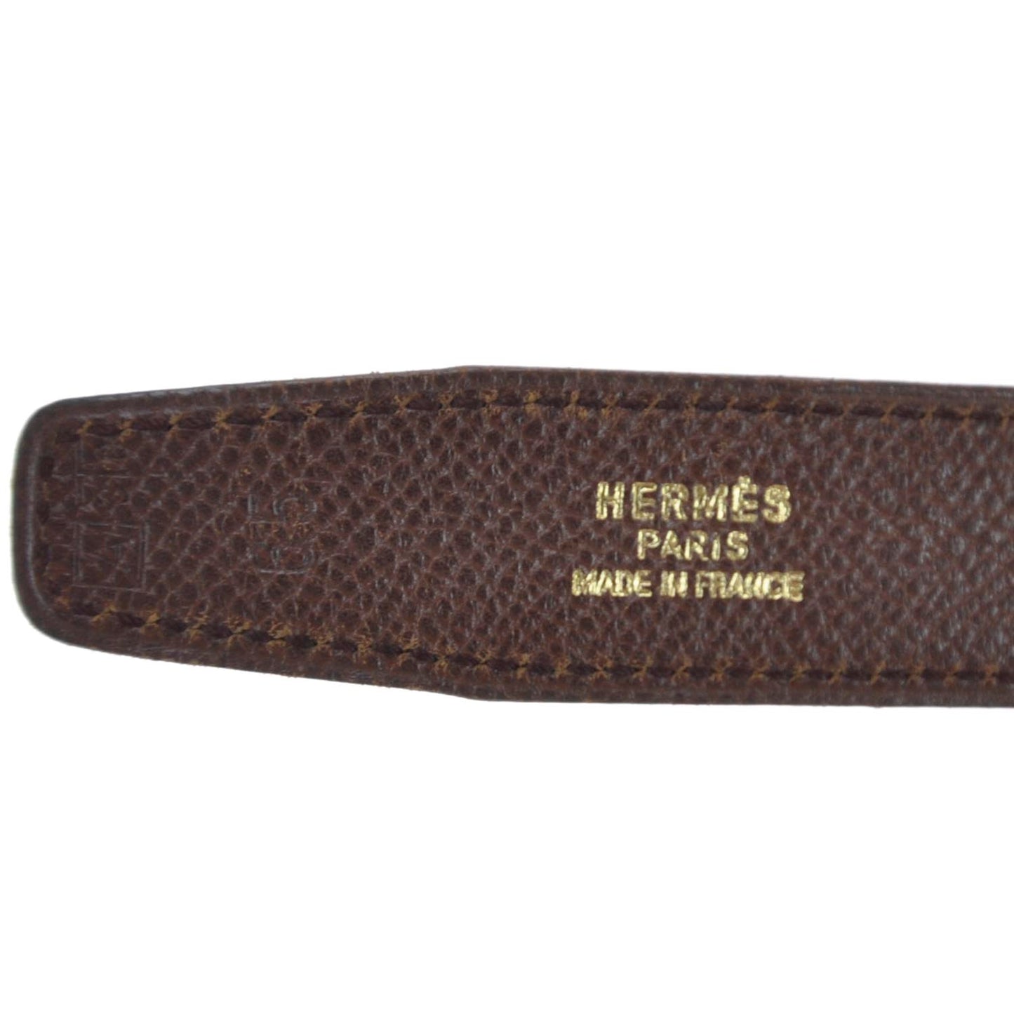 Courchevel Reversible H Belt 65 Bleu France and Chocolate