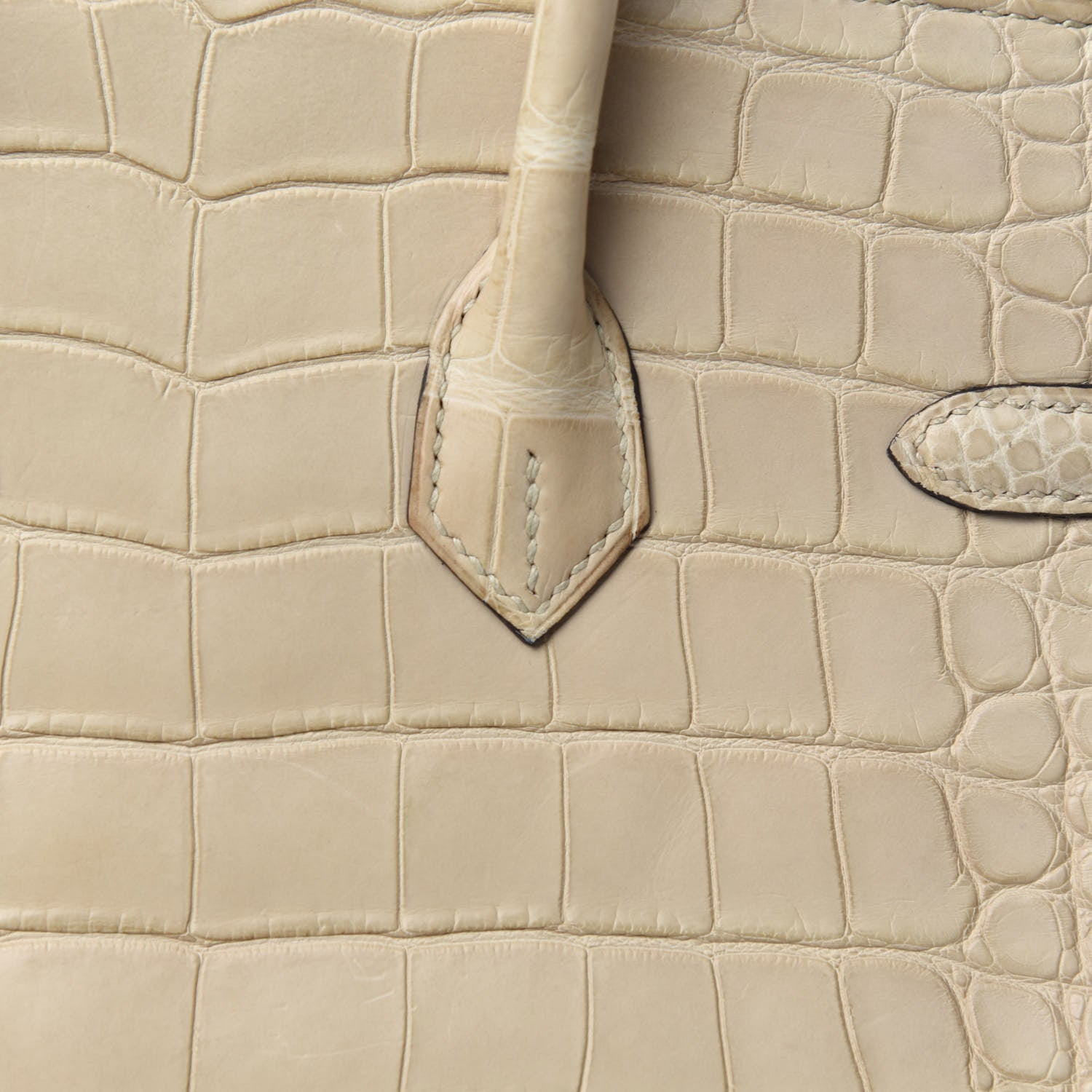 Hermes Matte Alligator Birkin 25 Trench 8 of 34
