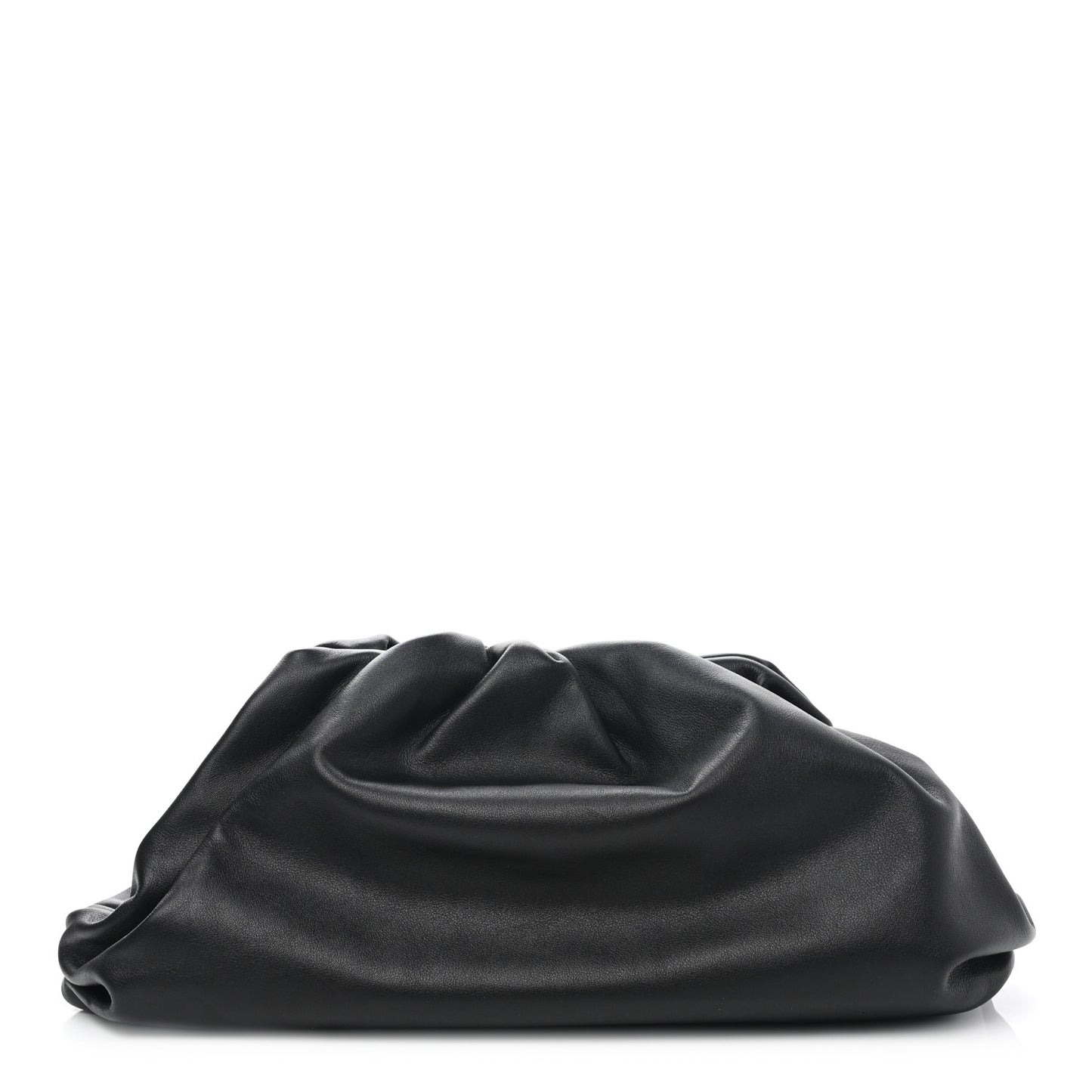 Smooth Butter Calf The Pouch Oversized Clutch Black