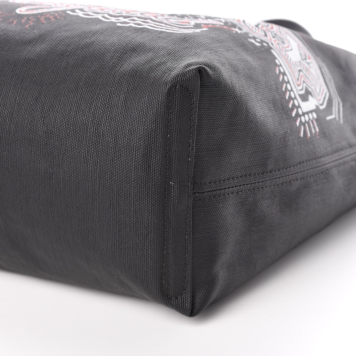 Burberry Coated Canvas Mega Check Medium Doodle Tote Black 14 of 16