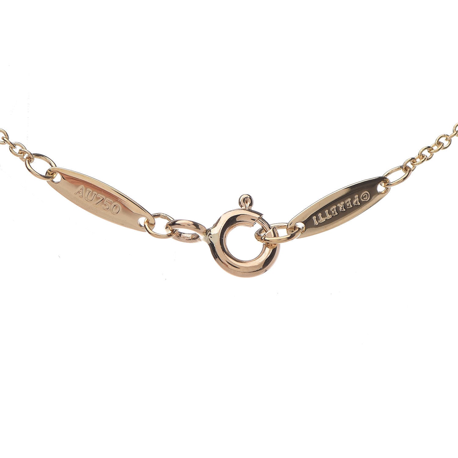 Tiffany 18K Yellow Gold Diamond .14ct Elsa Peretti Diamonds by the Yard Pendant Necklace 7 of 7
