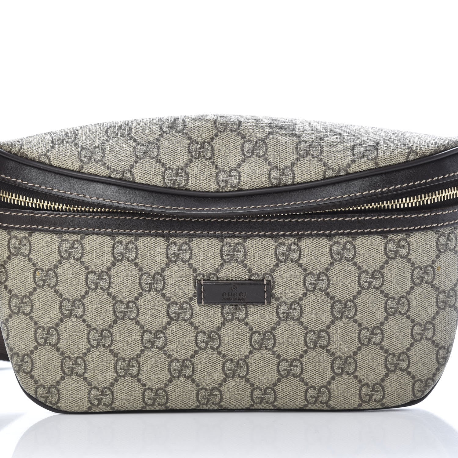 Gucci GG Supreme Monogram Belt Bag Dark Brown 8 of 12