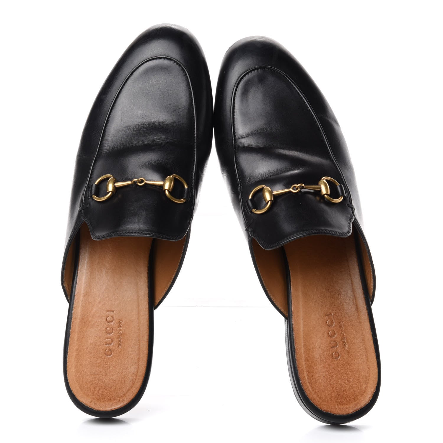 Gucci Calfskin Womens Princetown Slippers 39 Black 5 of 11