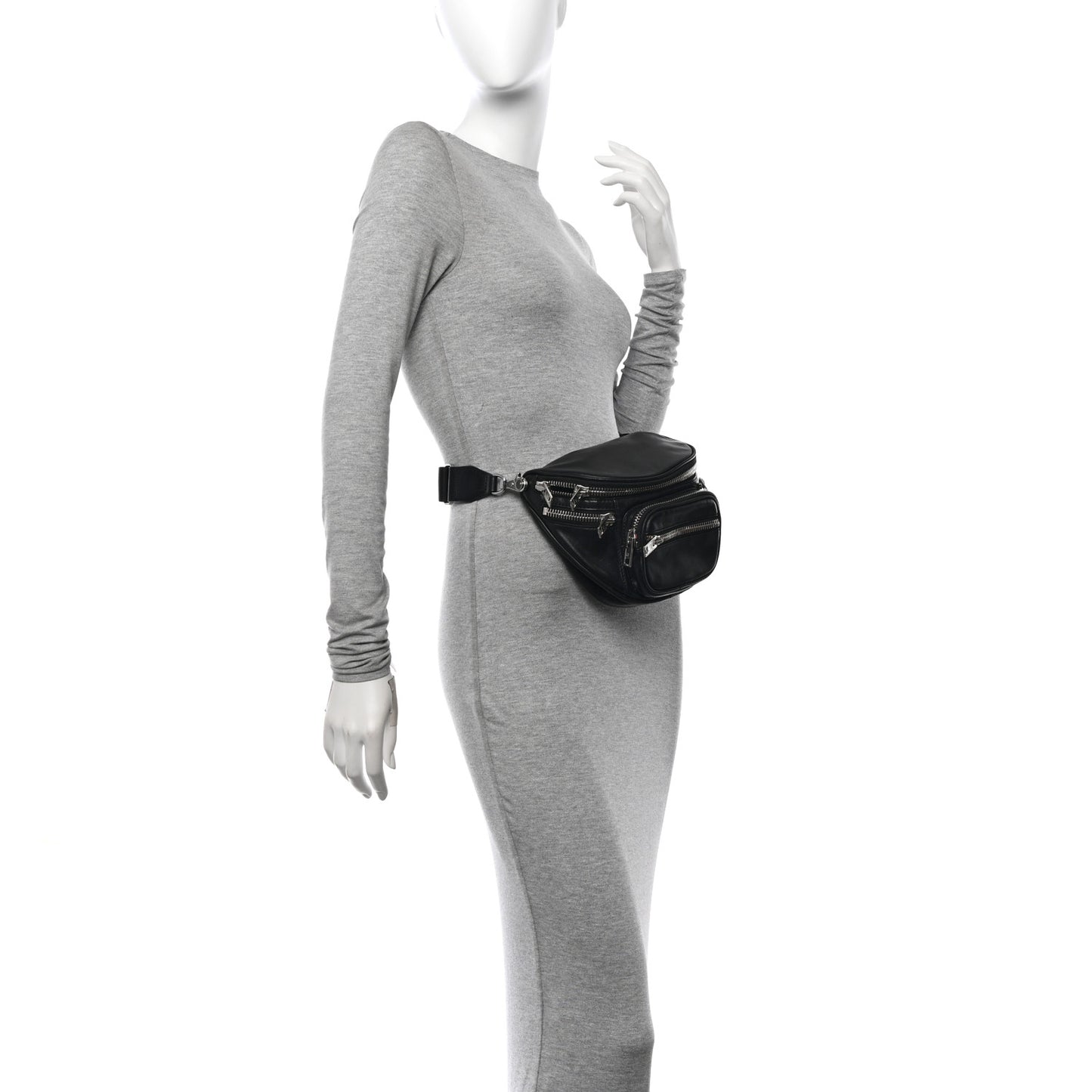 Lambskin Attica Crossbody Bag Black