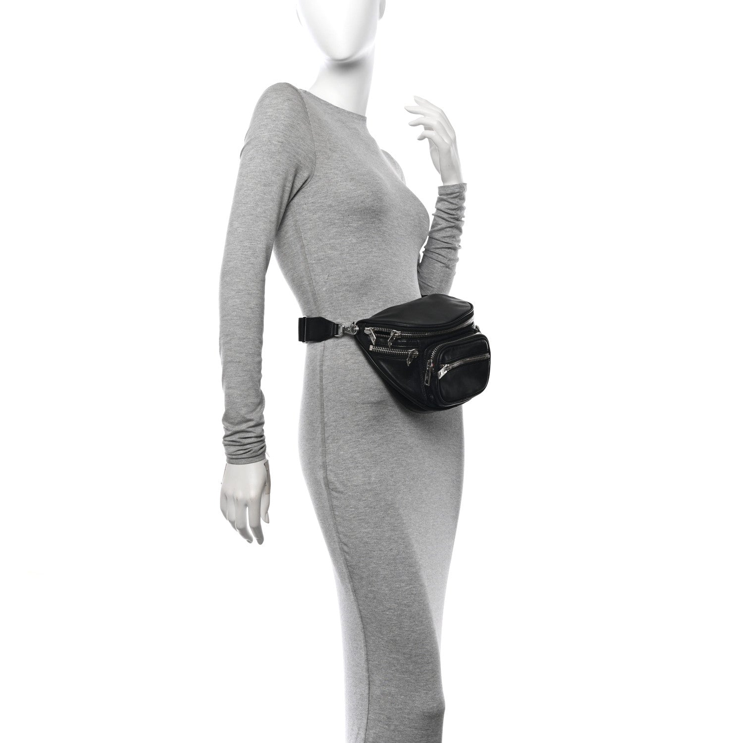 Alexander Wang Lambskin Attica Crossbody Bag Black 2 of 11