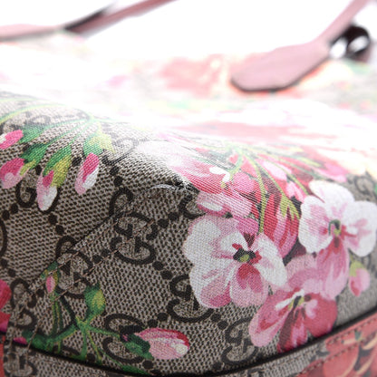 Gucci GG Supreme Monogram Blooms Medium Reversible Tote Beige Multicolor Dry Rose 10 of 11